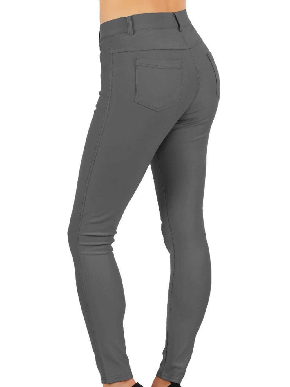 NWT Casual Office Pants Slim Women's Jean Look Buttery Soft Jeggings 01 - Picture 6 of 7